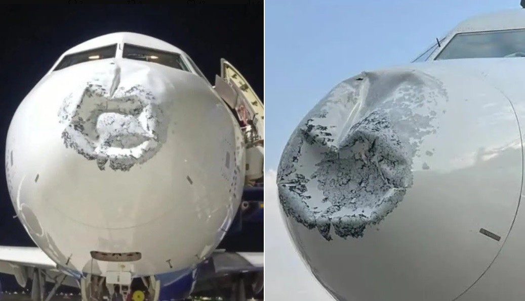 Avião da IndiGo sofre danos severos no nariz após atingir raio na Índia