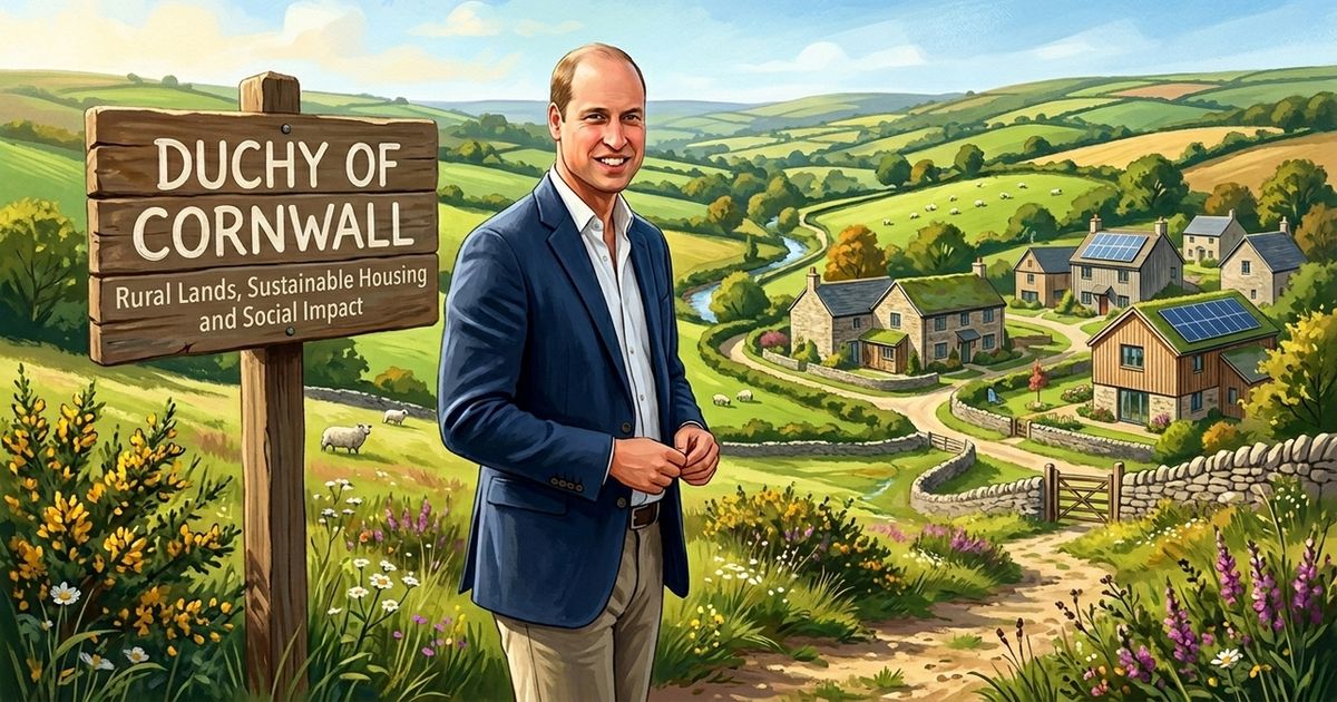 Príncipe William planeja vender parte do Ducado da Cornualha para projetos sociais
