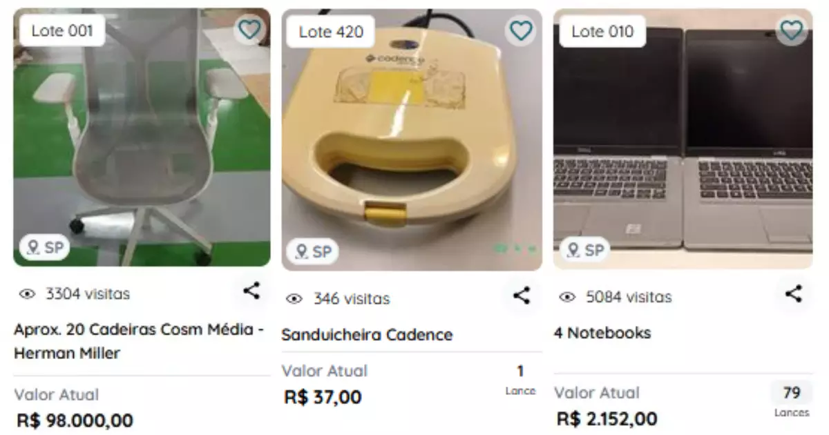 Itens de escritório do Banco Master vão a leilão em novembro