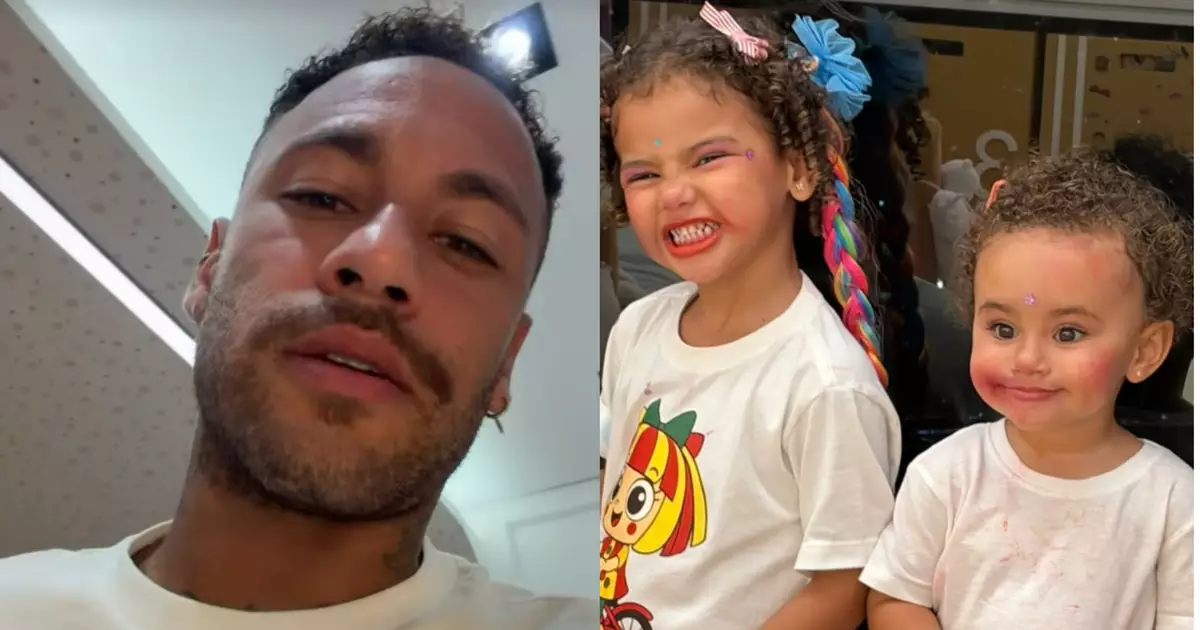 Neymar compartilha momentos de diversão com as filhas Mavie e Mel