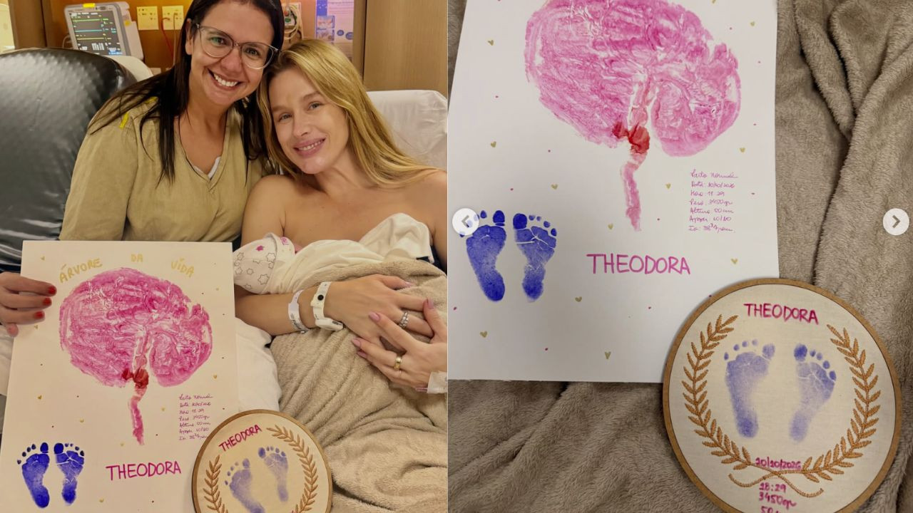 Fiorella Mattheis da a luz terceira filha com surpresa