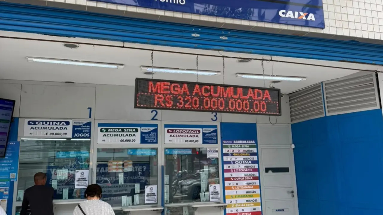 Aposta única de Rondonópolis fatura prêmio histórico de R$ 324 milhões na Mega-Sena