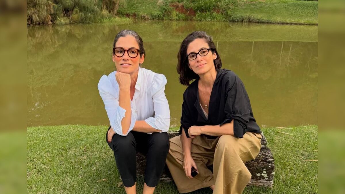 Renata Vasconcellos surge com irmã gêmea e gera repercussão nas redes