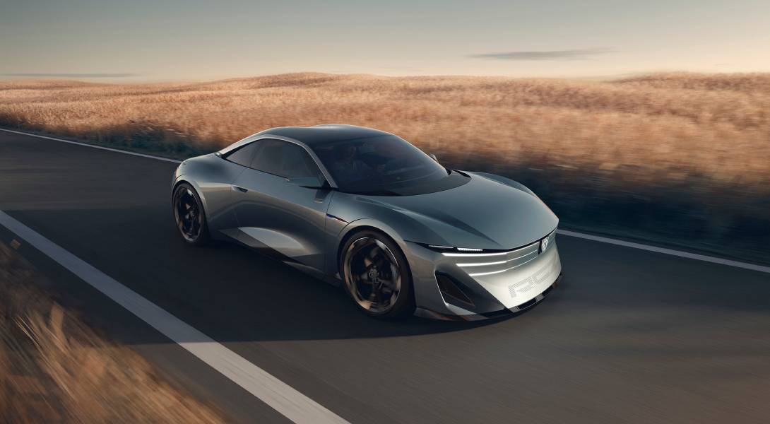 Peugeot apresenta protótipo cupê futurista com 500 cv e bateria de estado sólido