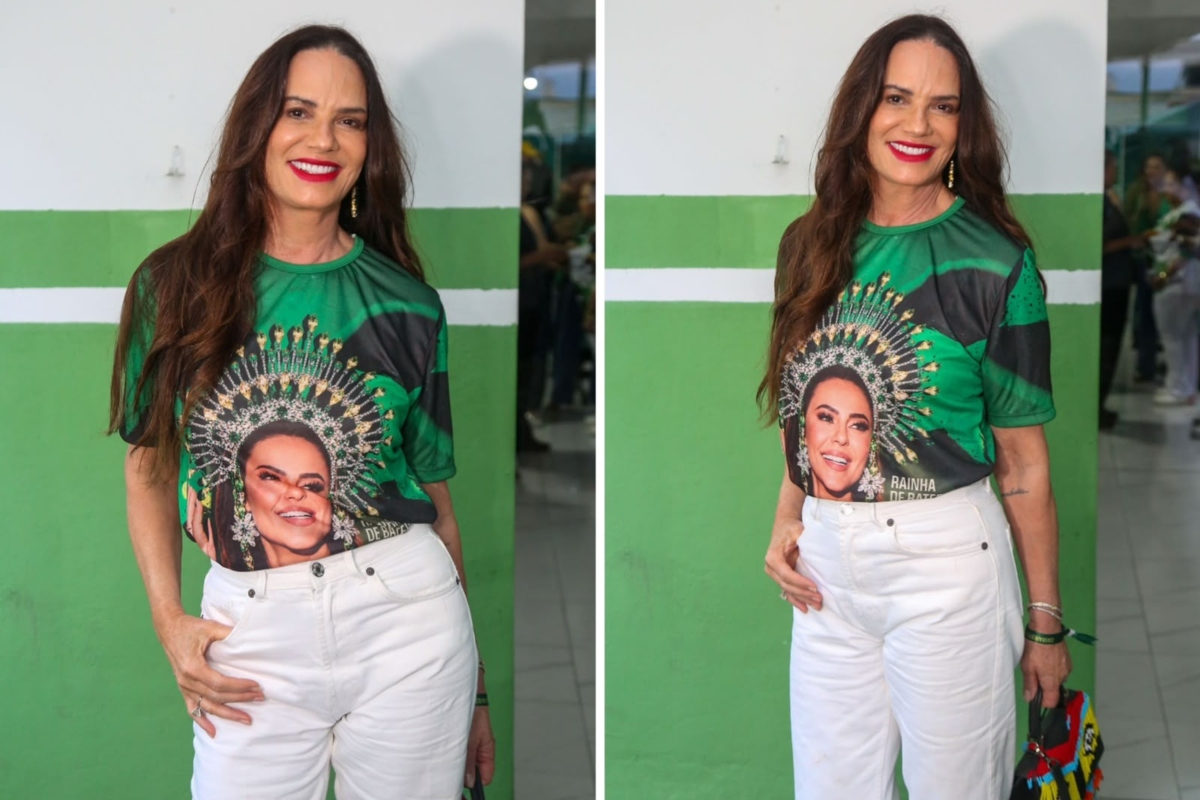 Luiza Brunet prestigia a coroação de Paolla Oliveira na Imperatriz