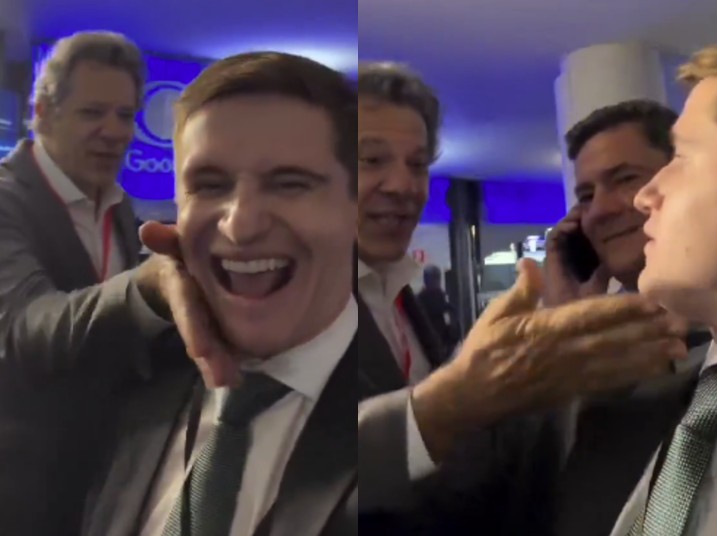 Fernando Haddad é alvo de provocações nos bastidores de debate em São Paulo