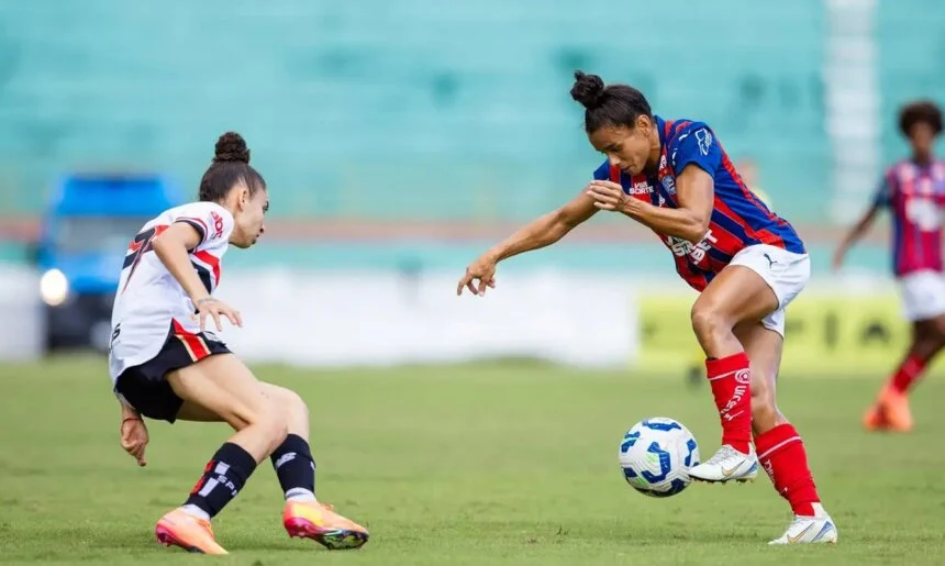 Bahia e São Paulo disputam jogo de ida das quartas da Copa do Brasil Feminina