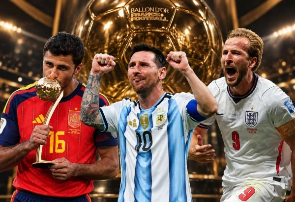 Harry Kane conquista a Bola de Ouro de 2026 e Messi fica em quinto lugar