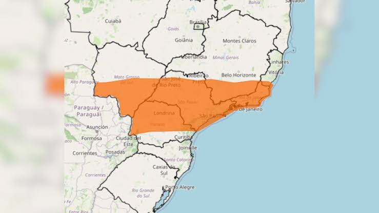 Seis estados entram em alerta laranja do Inmet para temporais