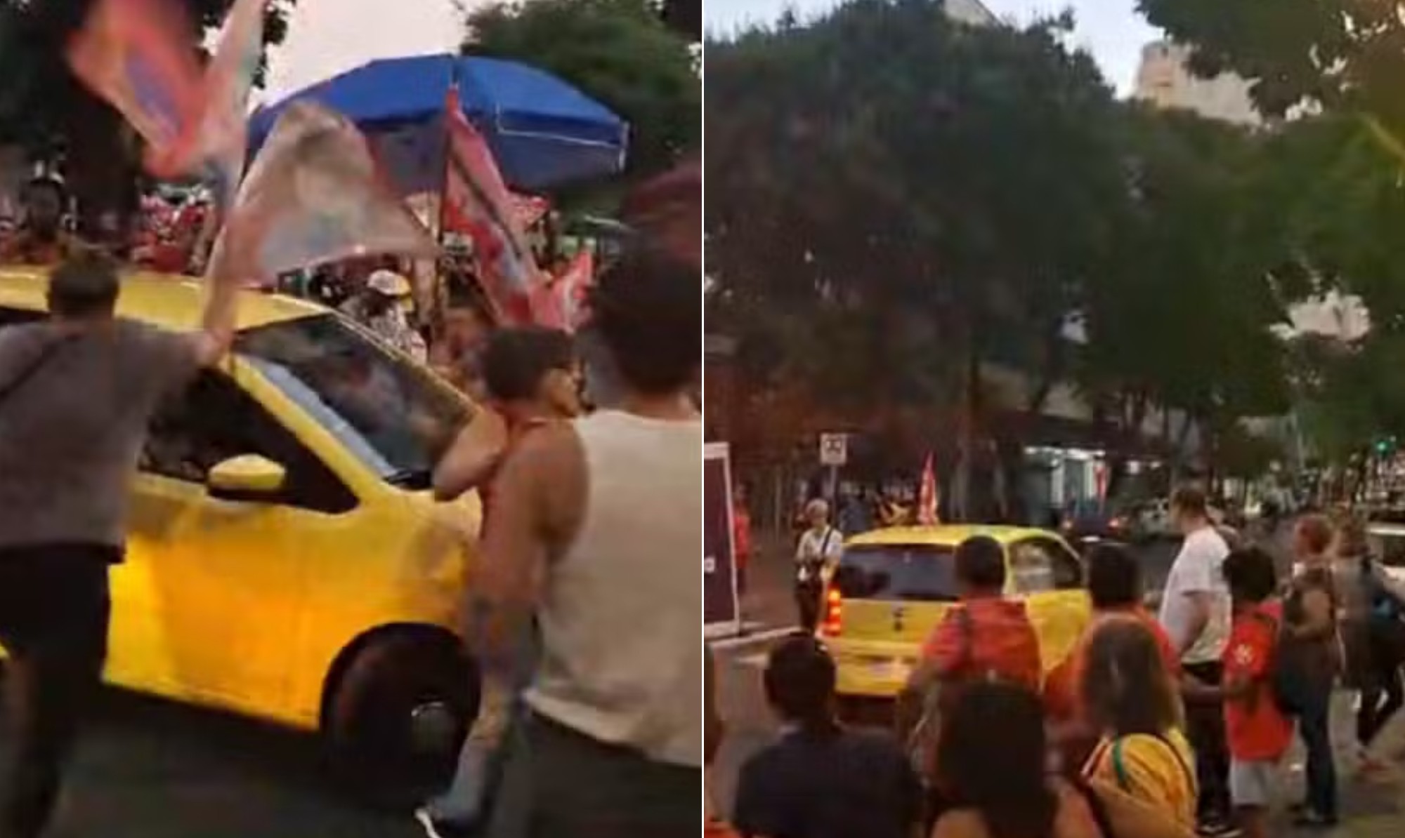 Motorista é preso após atropelar manifestante em ato pró-Lula em BH