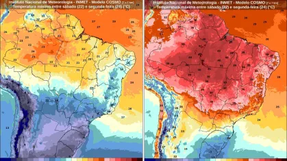 Previsão do tempo: semana começa com frio, geada no Sul e calor em Goiás
