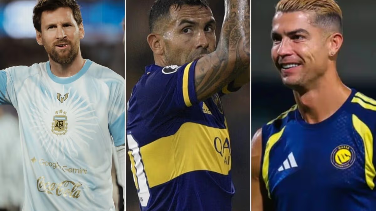 Carlos Tévez planeja jogo de despedida com Messi e Cristiano Ronaldo