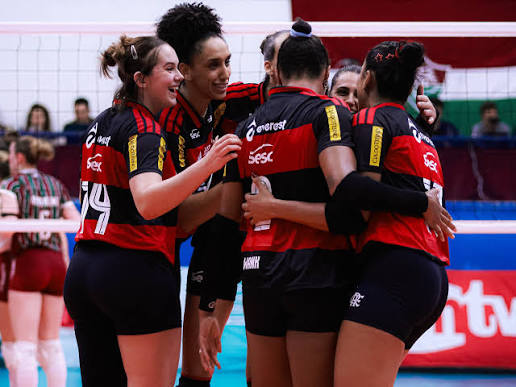 Sesc RJ Flamengo estreia com vitória na Superliga Feminina de Vôlei