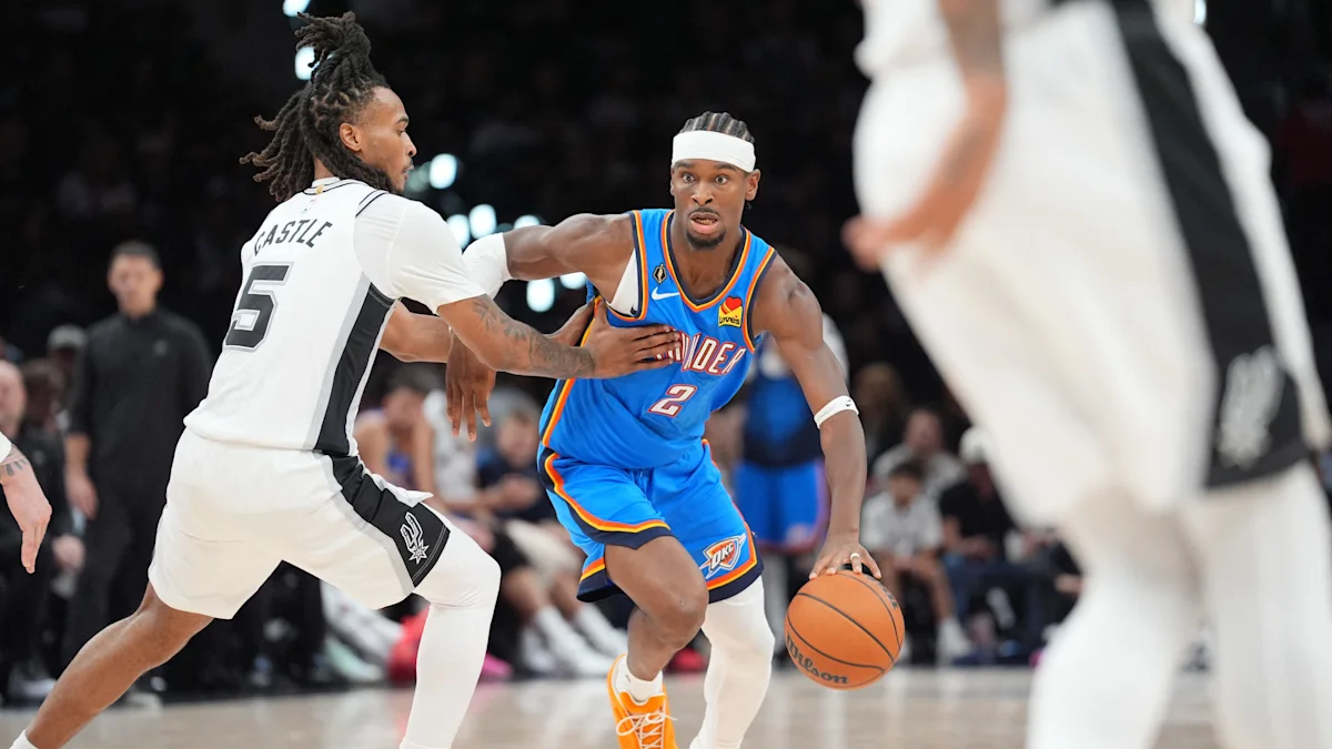 Thunder vence Spurs na abertura da NBA com grande atuação de Gilgeous-Alexander