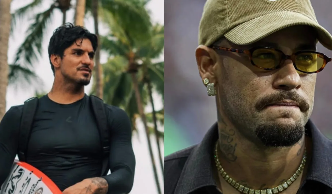 Gabriel Medina compartilha post que chama Neymar de aposentado