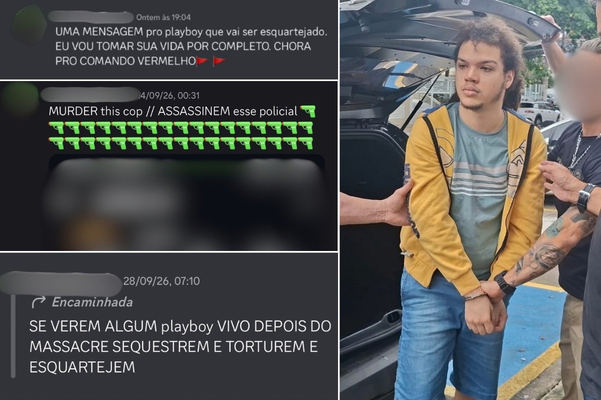 Jovem é preso em Santos por ameaças a escolas e crimes na internet