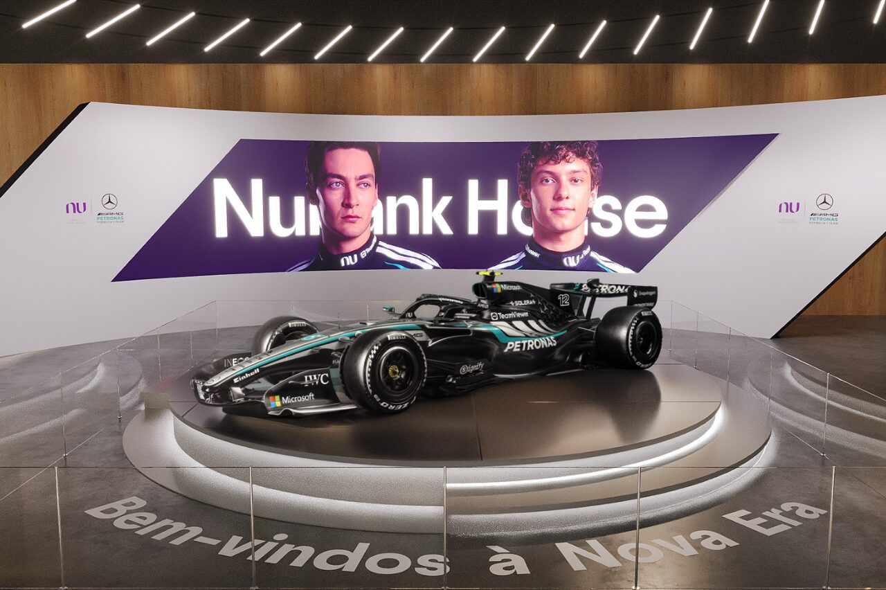 Nubank House leva experiência imersiva da Mercedes de F1 para São Paulo