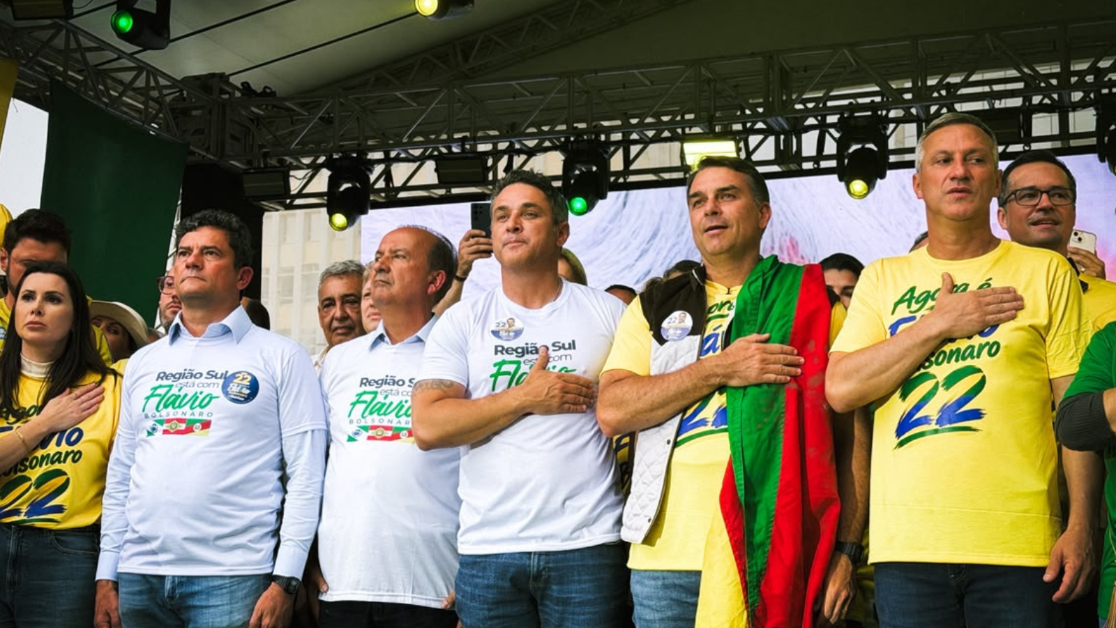 Curitiba recebe ato político em apoio a Flávio Bolsonaro neste sábado