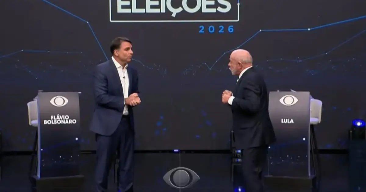 Debate entre Lula e Flávio Bolsonaro é marcado por acusações e embates