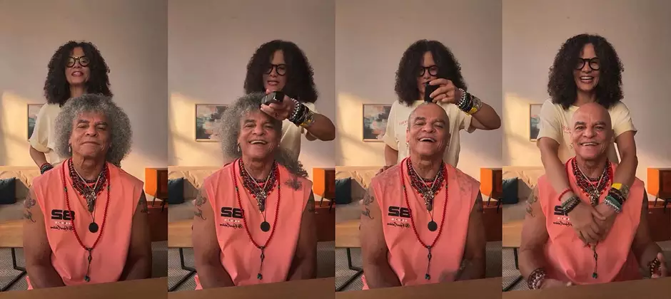 Ex-jogador colombiano Carlos Valderrama raspa o cabelo e surpreende fãs