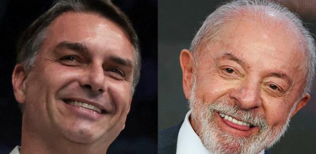 Distância entre Flávio Bolsonaro e Lula cai para 2,6 pontos no segundo turno