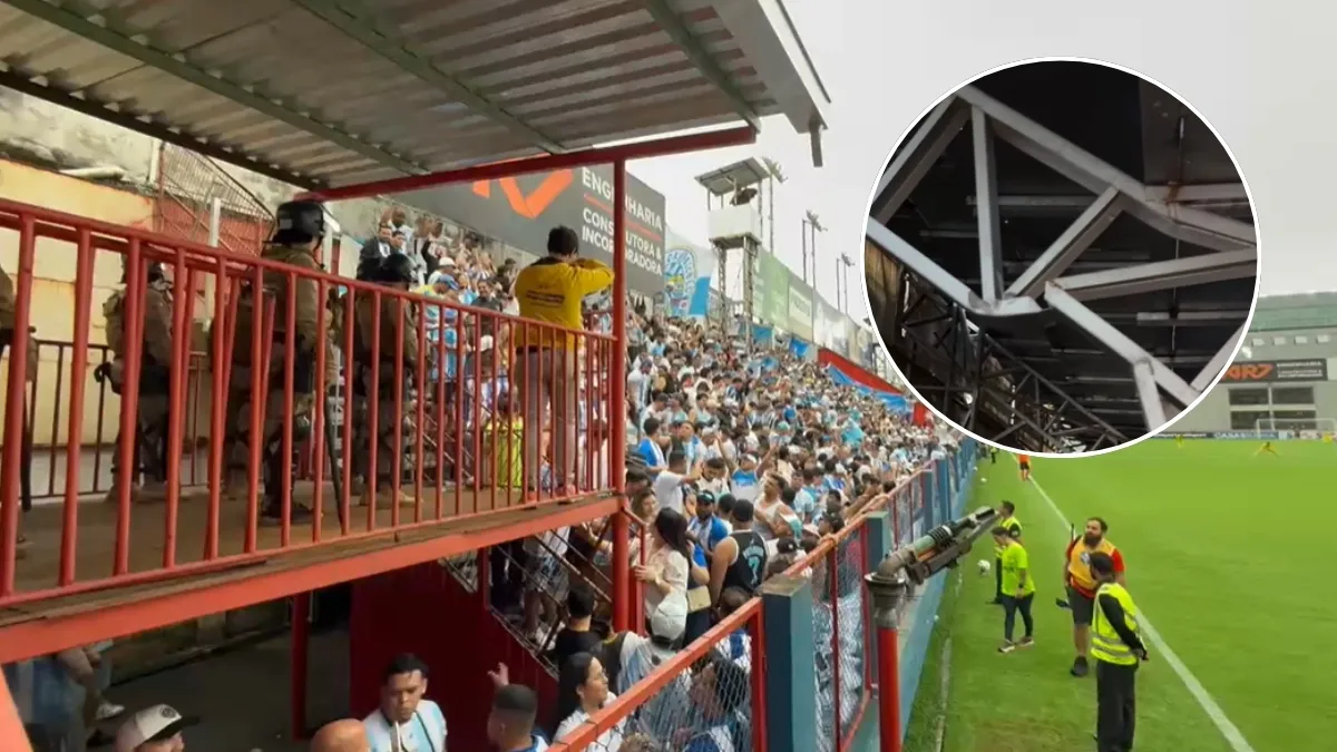 Brusque x Paysandu é suspenso após falha em estrutura de arquibancada