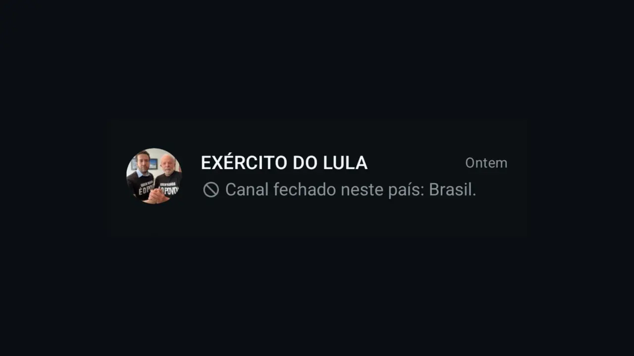 Canal 'Exército do Lula' deve retornar ao ar até quinta-feira